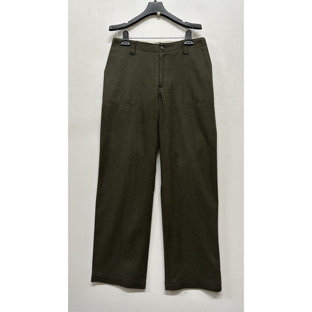 Gap Pants Womens size 4 green wool dress straight leg dressy pants